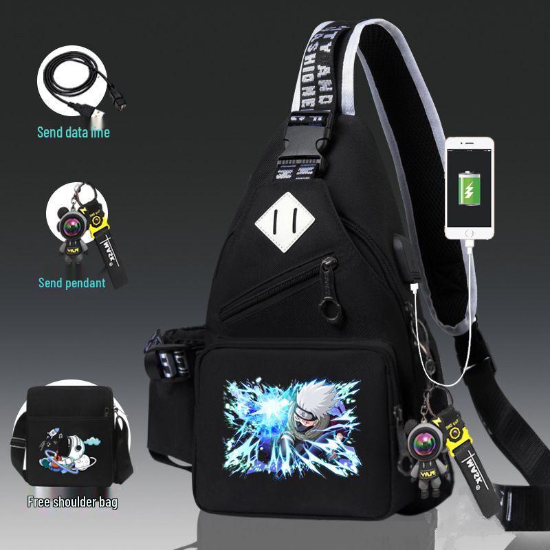 Мужская повседневная нагрудная сумка-кроссбоди из оксфорда