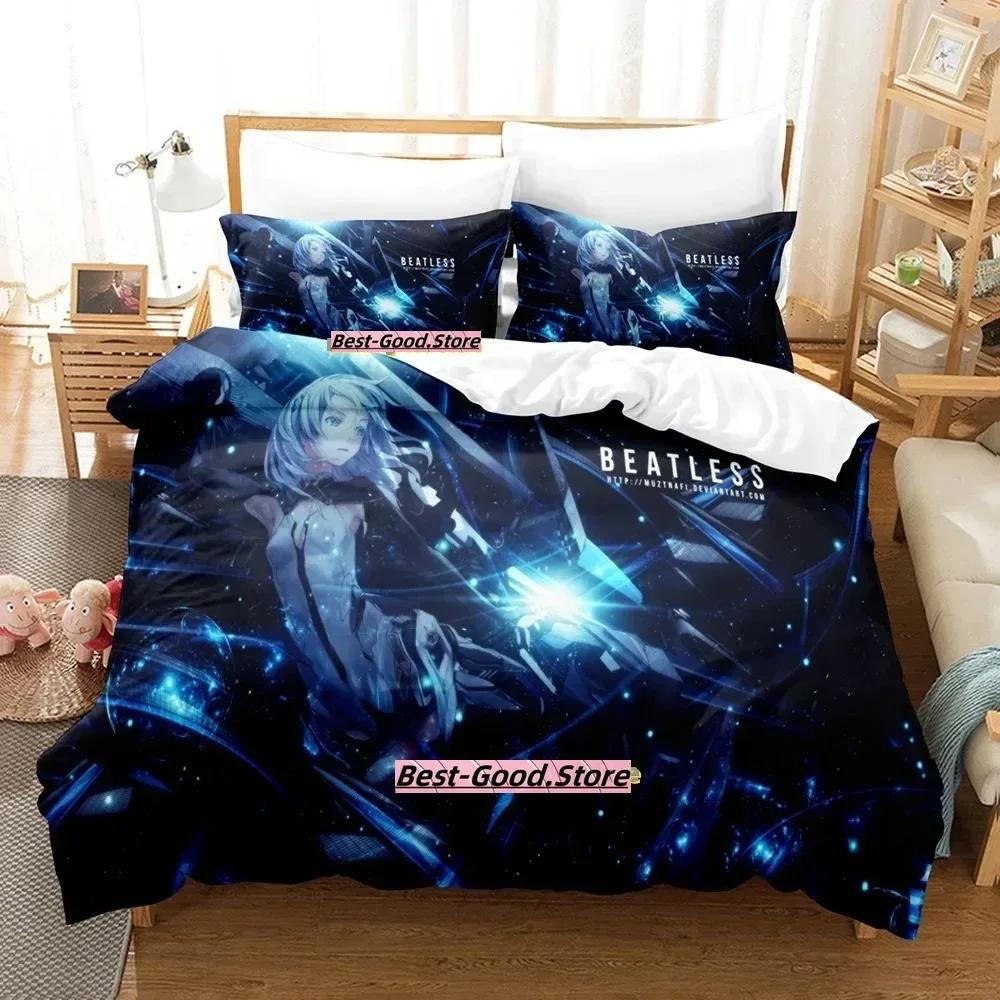 Beatless Bedding Set Duvet Cover Sheet Printed Bed Set Pillowcase Bed Full Queen King Size Comforter Bedroom Anime Bed Sheet Set