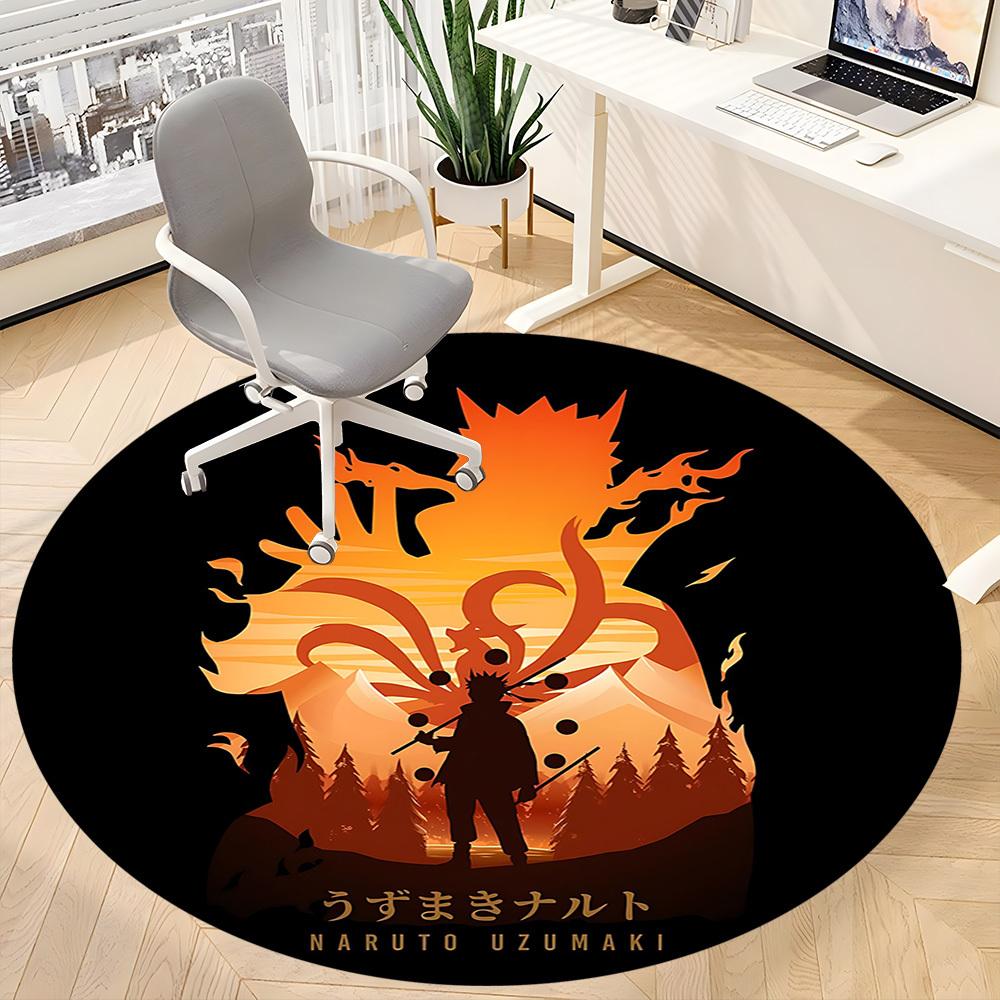 1pc Naruto Sage Mode Office Round Area Rug,  Under Office Chairs Bedroom Living Room Home Decor A0926094