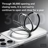 360 Rotating Magnetic Stand High Transparency Phone Case for iPhone 17 Pro Max 16 Shockproof for Magsafe Metal Lens Slim Cover