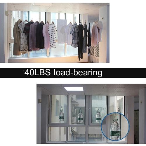 woshida Retractable Clothes Dryer - Heavy-Duty Clothes Dryer for Drying Clothes - Wall-Mounted Stainless Steel Self-Adhesive and Wall-Mounted Clothesl