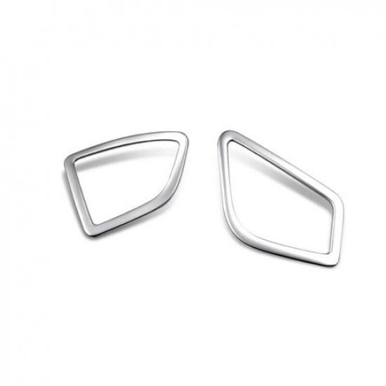 For BMW 3 4 Series GT Air Outlet Vent Cover Car Console L&R Silver Steel 13-