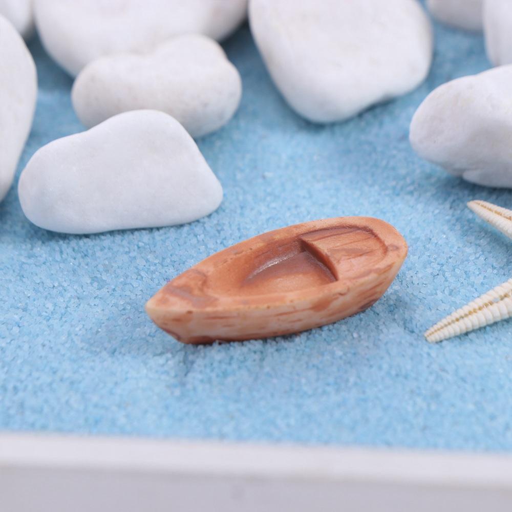 Micro Landscape Micro Landscape Boat Resin Bonsai Ornaments Pot Decoration