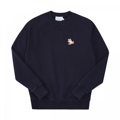 Maison Kitsune Gu00342km0002 P480 Chillax Fox Patch Öffentliches Sweatshirt