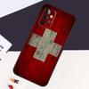 Schweiz Schweizer Flagge Hülle Für Samsung Galaxy A22 A16 A33 A36 A56 A26 A15 A55 A53 A35 A32 A52 A54 A34 A14 A05 A06