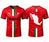 2026 Mexiko Fußball T-Shirts Sommer Mode Kurzarm Mexiko Flagge 3D Gedruckte T-Shirts Lässige Lockere Herren Oberteile Kinderkleidung