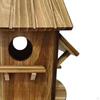 Bird House Breeding Box Creative Crafts Hanging Birdhouse Nesting Shelter for Backyard Balcony