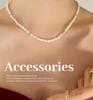 Elegant 18K Gold-Plated Freshwater Pearl & Titanium Steel Necklace