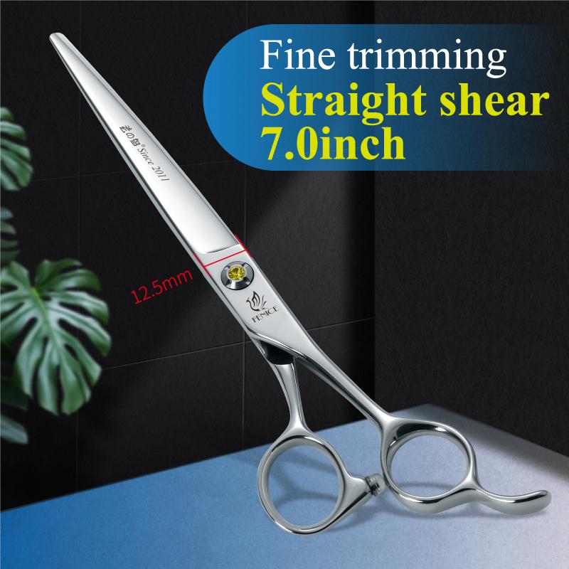 Fenice Master Series Pet Grooming Scissors Straight Thinner Chunker Fluffy Curved Bearing Screws Dog Grooming for Pet Beautician