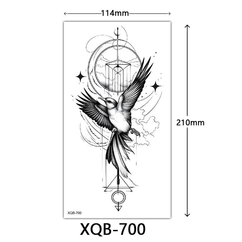 Small Full Arm Tattoo Sticker, Flower Letters, Plain Flower Tattoo Sticker Tattoo