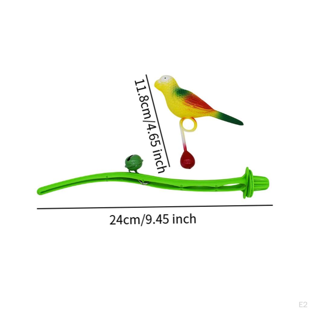 Bird Toy Perch with Interactive Parrot Stand Branch for Parrots Conures
