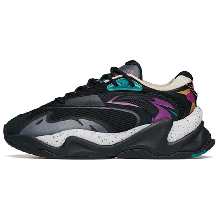 

Новые износостойкие и легкие кроссовки на массивной подошве с низким верхом Anta Pulse, мужские, черно-фиолетовые 112148833R-1 39