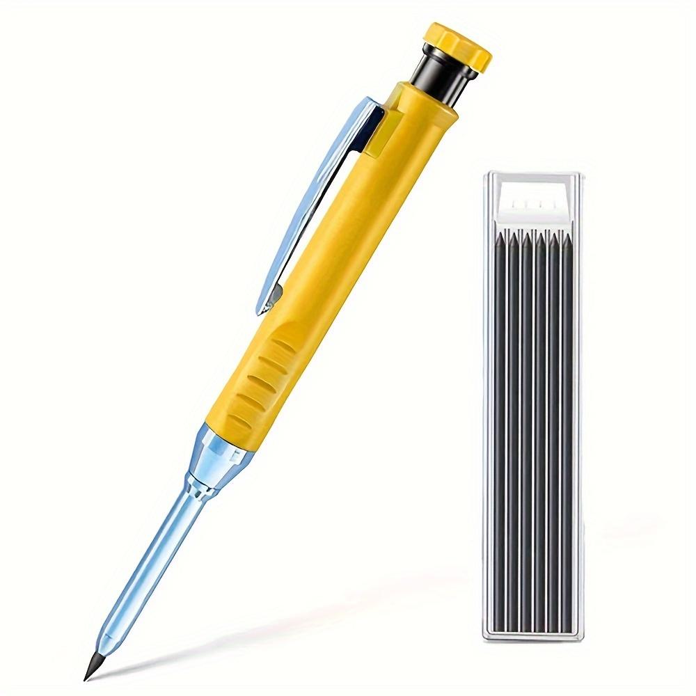 

Міцний автоматичний олівець столяра з точилкою для деревообробки, будівництва, олівець столяра з довгою головкою, канцелярське приладдя