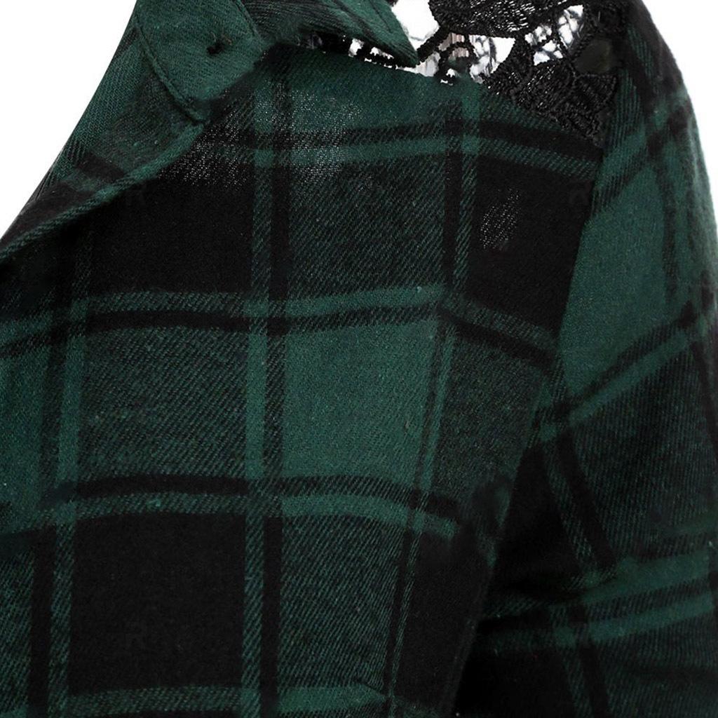 Abito midi da donna in pizzo a quadri con cintura, elegante e aderente, perfetto per feste e occasioni quotidiane.