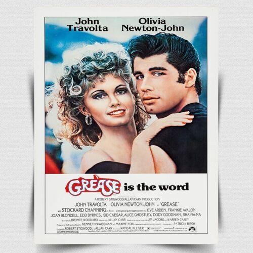GREASE SIGN METAL WALL PLAQUE Film Movie Cinema Advert poster printAluminum 20x30cm(7.8x11.8inch)