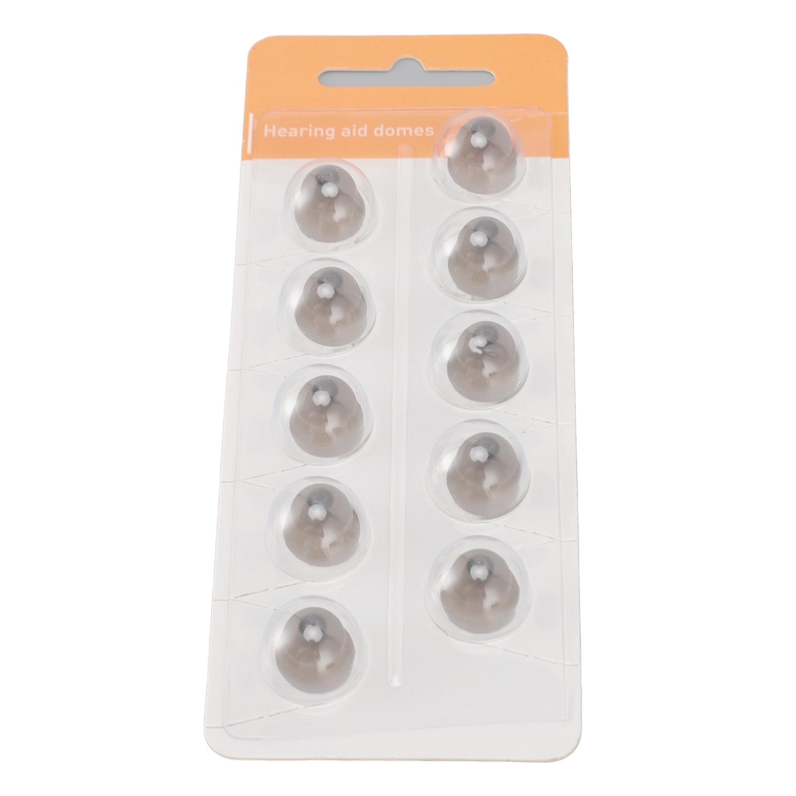 

10 шт. Мягкие силиконовые ушные вкладыши для усилителей звука, круглые купольные насадки для Phonak, Audeo L(for 6.5-9kg)