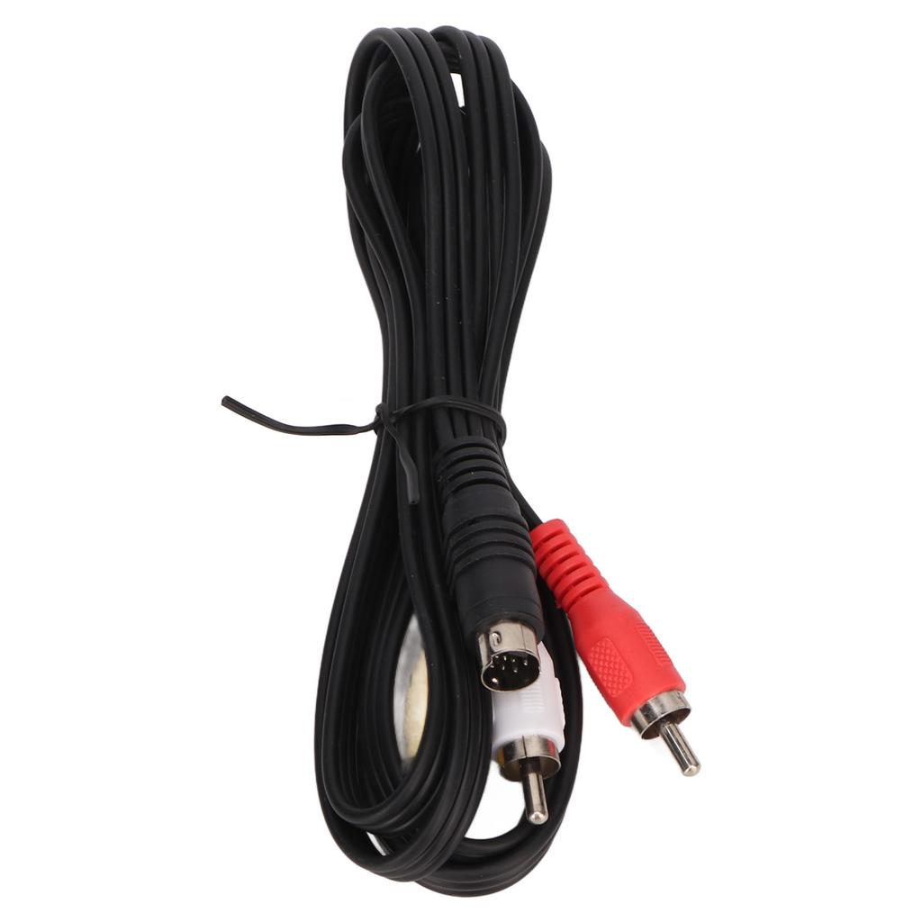 Mini DIN 7 Pin To 3 RCA Cable 7 Pin Mini DIN Male Plug To 3 RCA Male Plug Video Adapter Cable Red Yellow and White 4.9ft