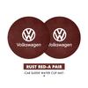 For Volkswagen VW 2pcs Car Cup Holder Coaster Suede Anti Slip Anti Scratch Insert Scirocco Passat Polo B5 B6 B7 CC Tiguan Sharan DG9