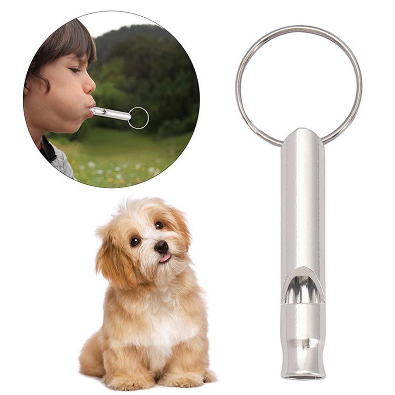 Ultrasonic Dog Whistle Aluminum Alloy Dog Recall Whistle Anti Barking Ultrasonic Tool Portable Dog Training Tools Stop Bark