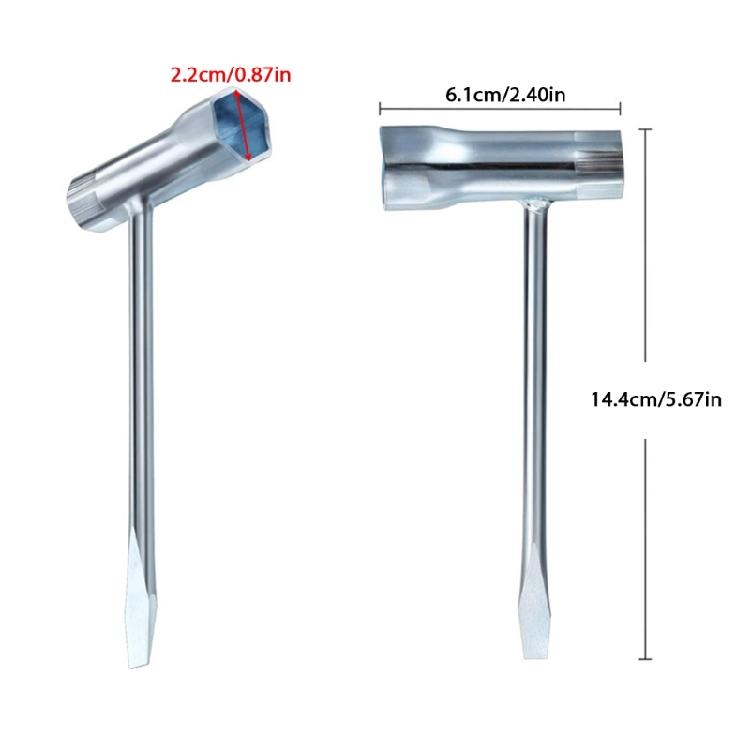 1pc/3pcs Chainsaw Wrench 13 by 19mm Socket Wrench for Chainsaw Mower Brush Cutter Combination Screwdriver and Wrench