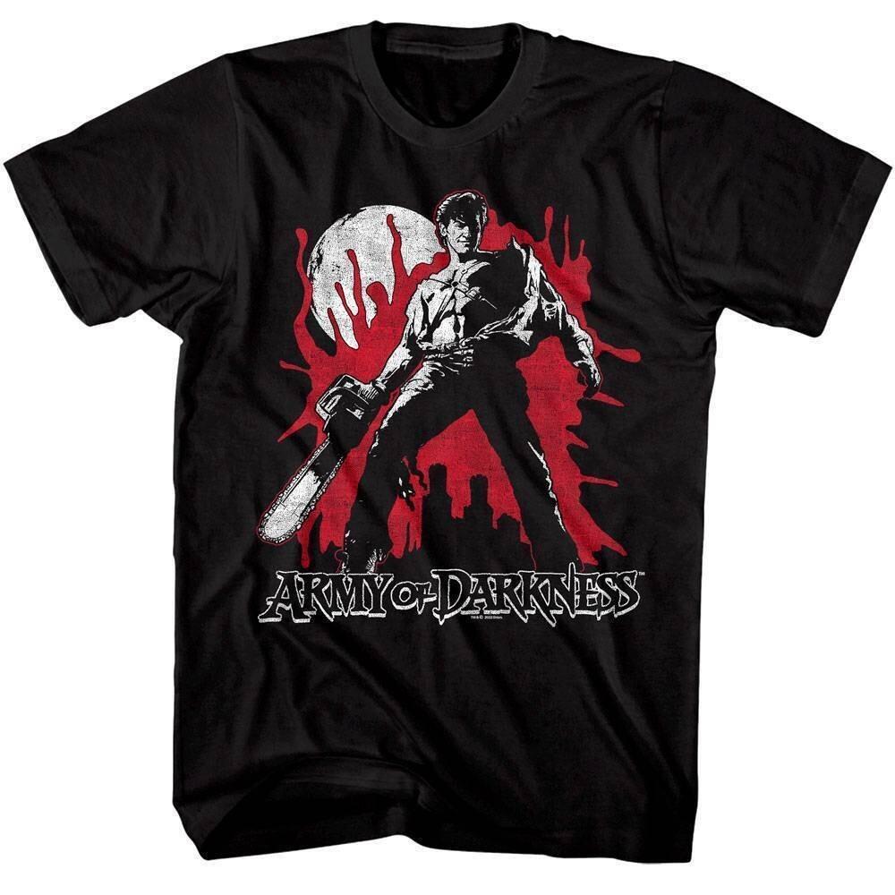 Army of Darkness Bloody Chainsaw Men T Shirt XXXL