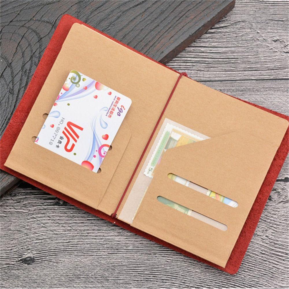 Kraft Paper Stationery Tickets Cards Holder Cards Storage Bag Card Holder Pocket File Holder