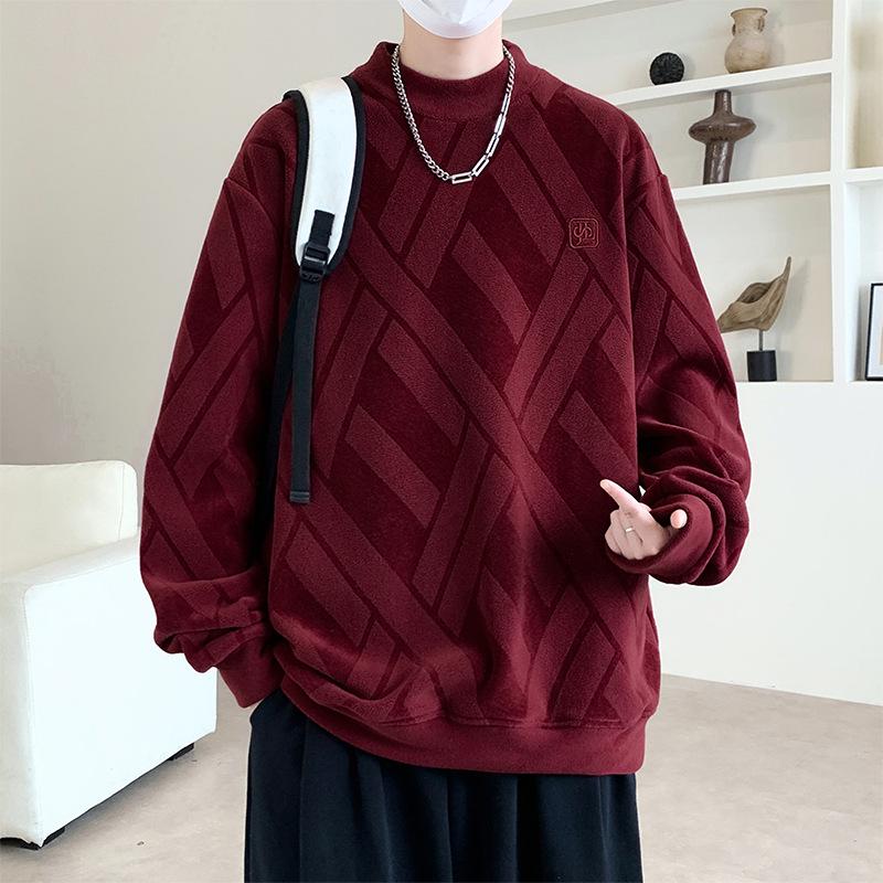 

Men s Plus Size Double-Sided Coral Fleece Hoodie, Thick & Warm for Autumn/Winter 5XL