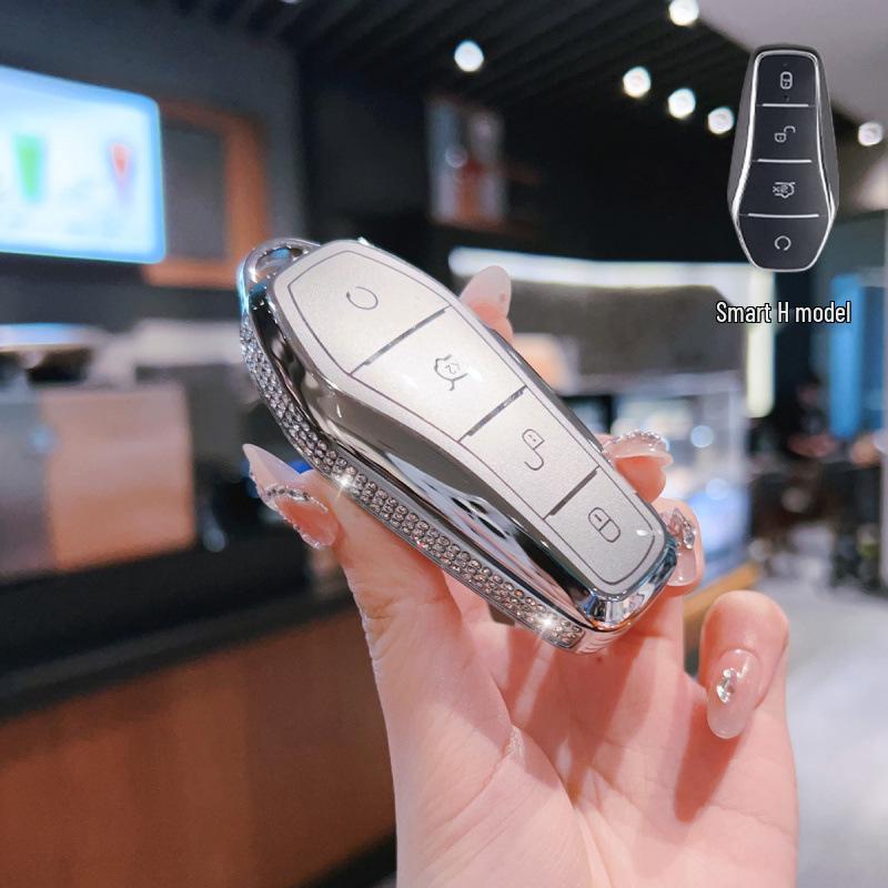 BYD Car Key Case NFC Card Holder for Seagull, Song Plus, Han, Dolphin, Qin Plus, Song Pro, Seal, and 06 Models.