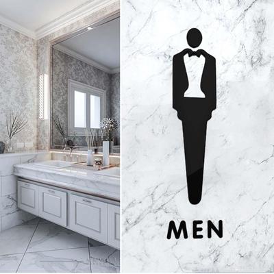 Einfach Installieren WC Zeichen Wc Tür Bord Selbst Stick Signage Decor Plaque Toilette für