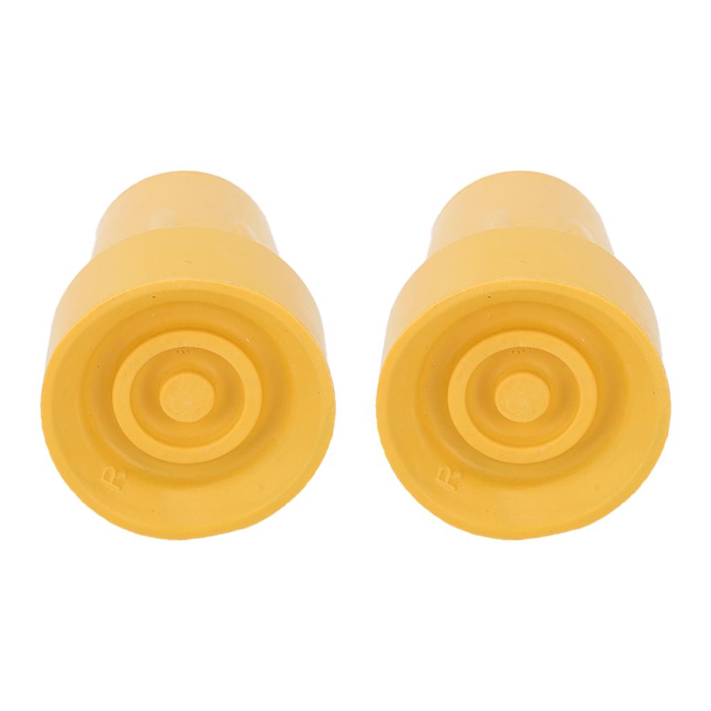 2Pcs Crutch Tips Replacement Latex Free Heavy Duty Non Slip Flat for Canes Walker Accessories