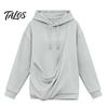 Oversized Women Hoodie Pet Pouch Hoodie, Hooded Sweatshirt with Kangaroo Pouch, Warm Fall Dog Cat Carrying Pullover Top for Winter