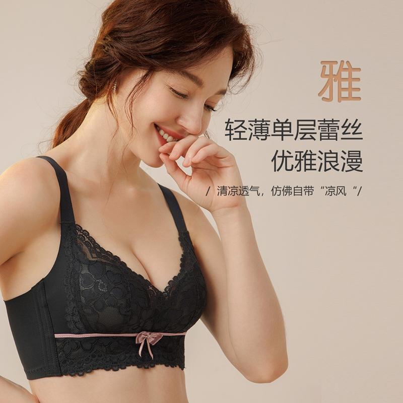 Lace Hole Cup Breathable Bra