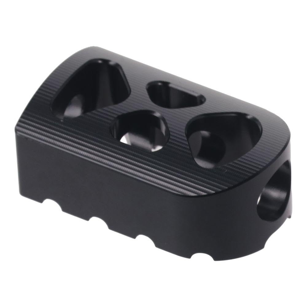 Pedală Schimbător Viteze Motocicletă, Aluminiu Negru 55x32mm / 2.17x1.26 Inch Pedală Picior