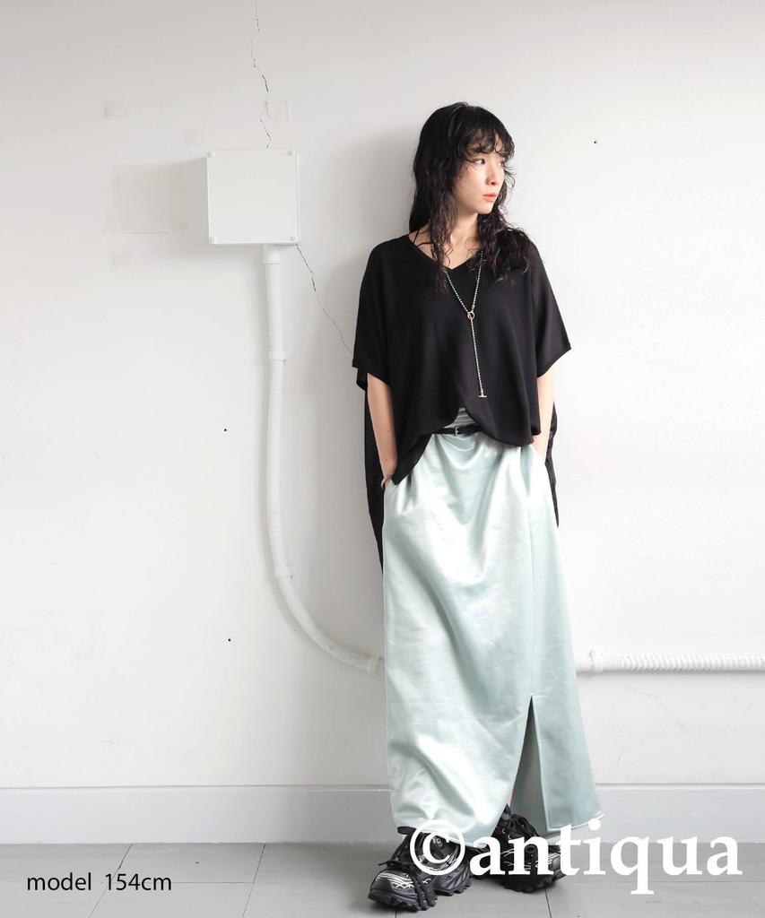 antiqua Asymmetrical Short Sleeve Knit Sheer One Size Black Women's Top, KYO-6001, 05,