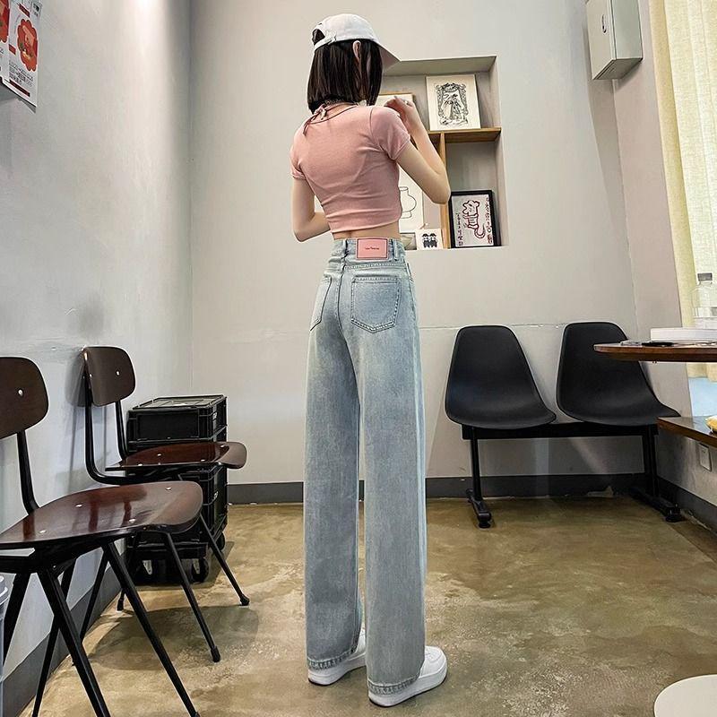 Women's High-Waisted Wide-Leg Summer Jeans - 2026 Trendy Style for Pear Shape