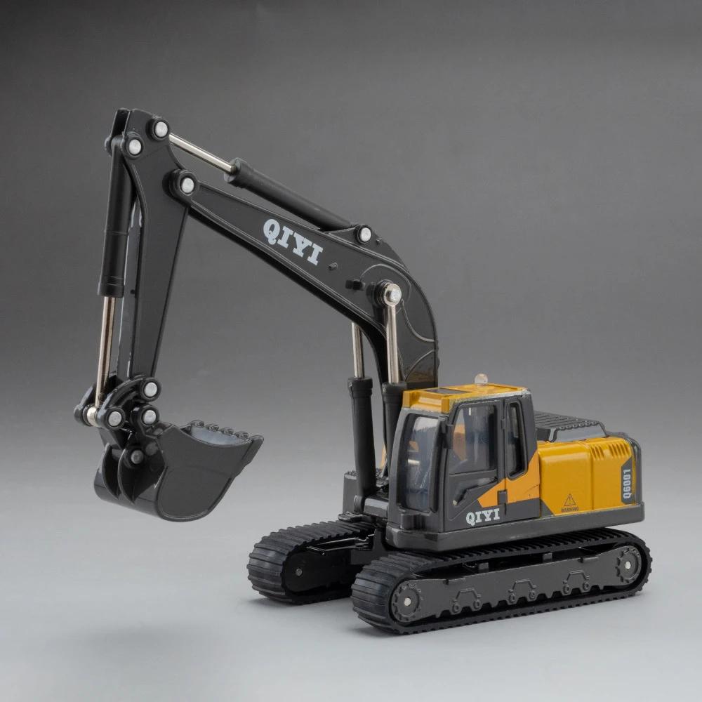 1:60 Schaal Graafmachine Breker Model Auto Speelgoed Legering Diecast Licht Geluid Vrachtwagen Houtgrijper Rupsbanden Bouwmachines Collectie