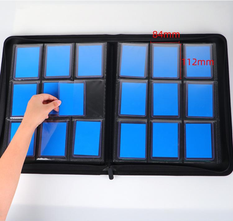 252-Card Large Capacity Hard Album: 9-Pocket Toploader Transparent Pokemon Card Storage.