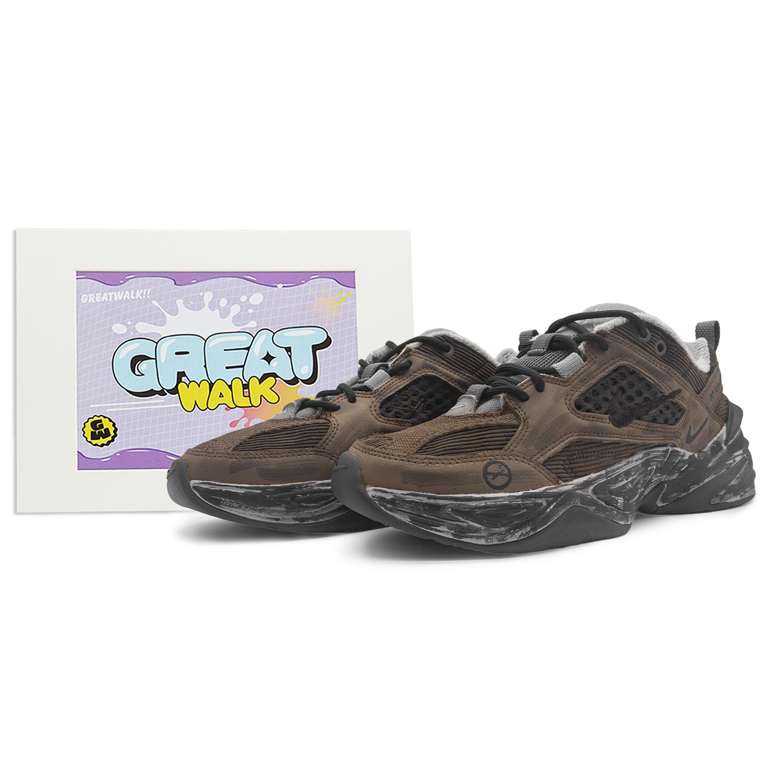

Nike M2K Tekno Slip Resistant Abrasion Resistant Low top Chunky Sneakers Unisex Umber BV0074-001(Team322-) 41