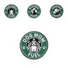 Eyecatching Round Green Metal Brooch With Cute Cartoon Animal Design For Stylish Individuality