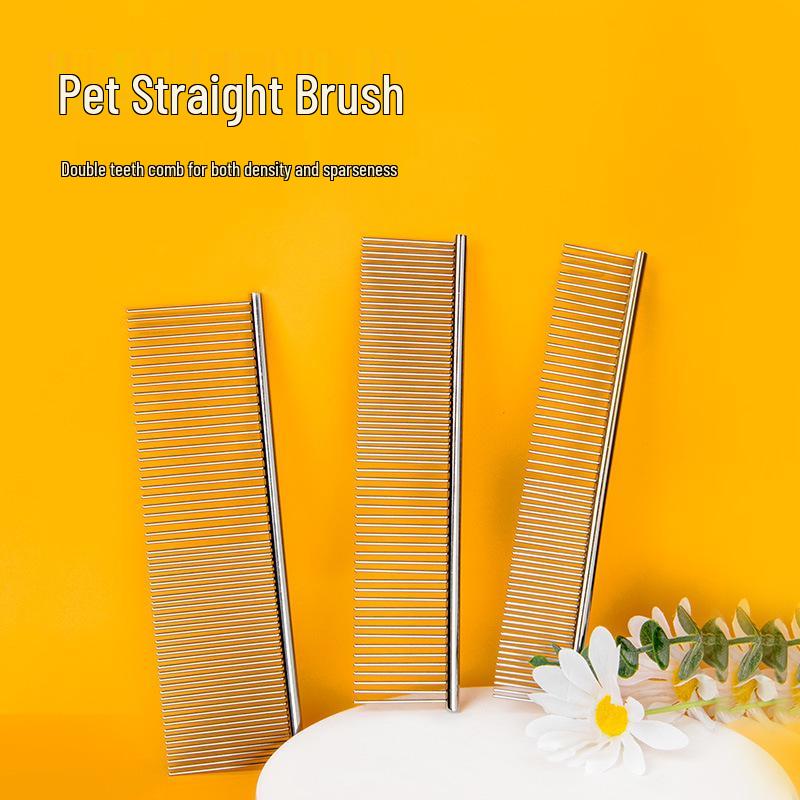 

Гребень из нержавеющей стали с электролитическим покрытием для распутывания шерсти у кошек и собак Small Beauty Comb 16*2.5cm