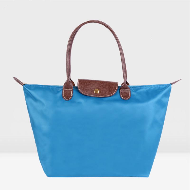 Women's Nylon Folding Shoulder Bag: Waterproof, Versatile for Gym, Sports, Shopping, and Storage