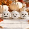 Modern 3D Printed Home Decor Mummy Pumpkin Skull Figurine for Halloween Decorations, Small Tabletop Accents with Funny Expressions Office Desk