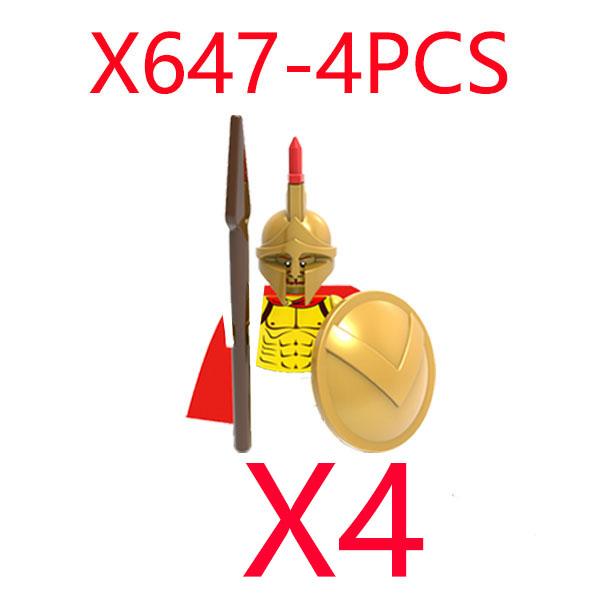 MOC Mittelalterliche Burg Grüner Drachenritter Figuren Bausteine Antiker Römischer Soldat Waffe Schild Kriegspferd Jungen Spielzeug Geschenk K149