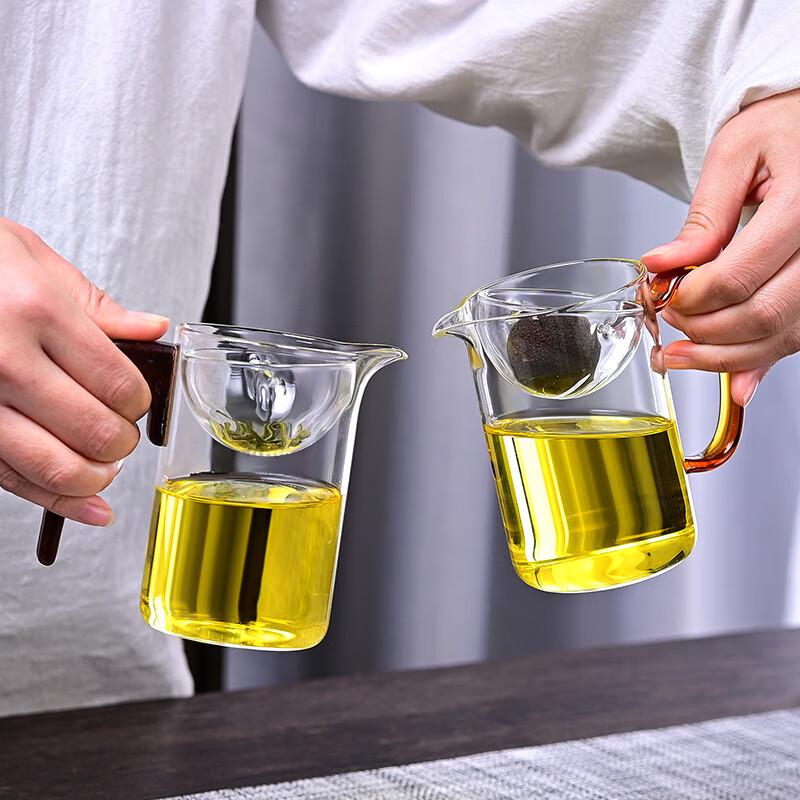 Borosilicate Glass Tea Cup with Integrated Tea Infuser