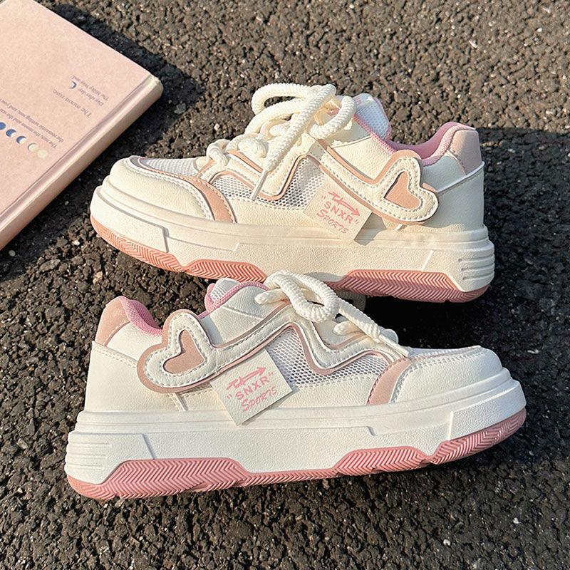 Fashion Women's Sneakers Pink Platform Woman Sports Shoes Female Harajuku Vulcanized Shoes Casual Comfortable Ladies Trainers