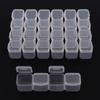 28-Compartment Plastic Box for Nail Art and Jewelry Storage