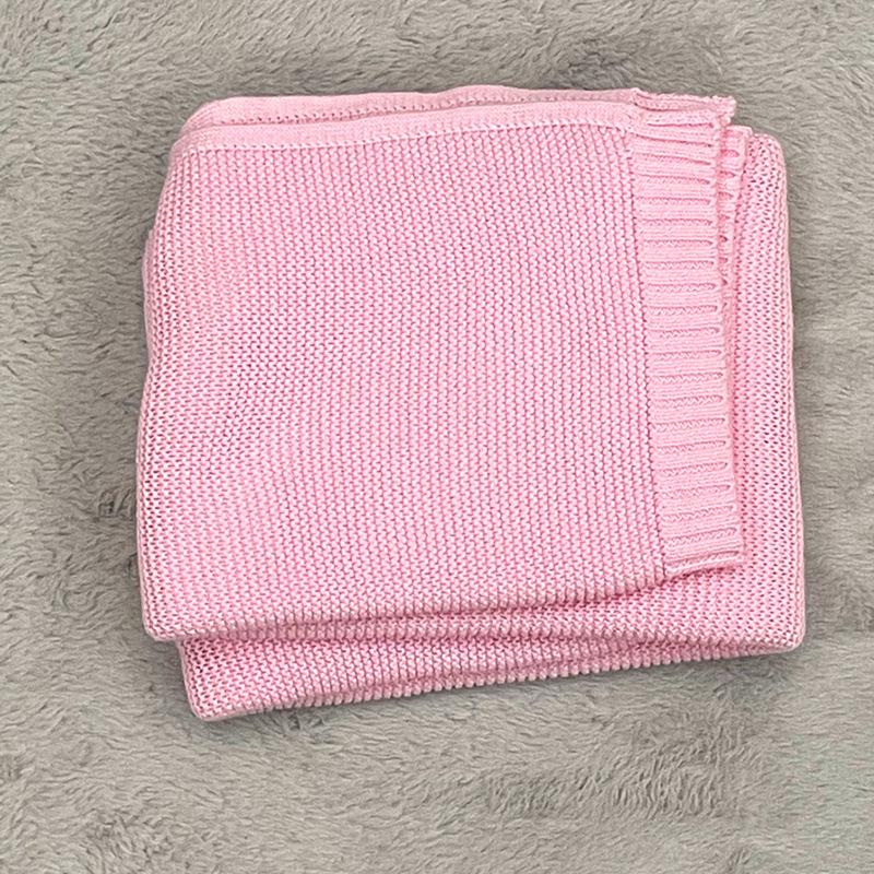 Embroidered Cotton Stroller Cover Blanket Knitted Cuddle Nap Blanket Sofa Blanket Blanket Quilt Nap Sofa