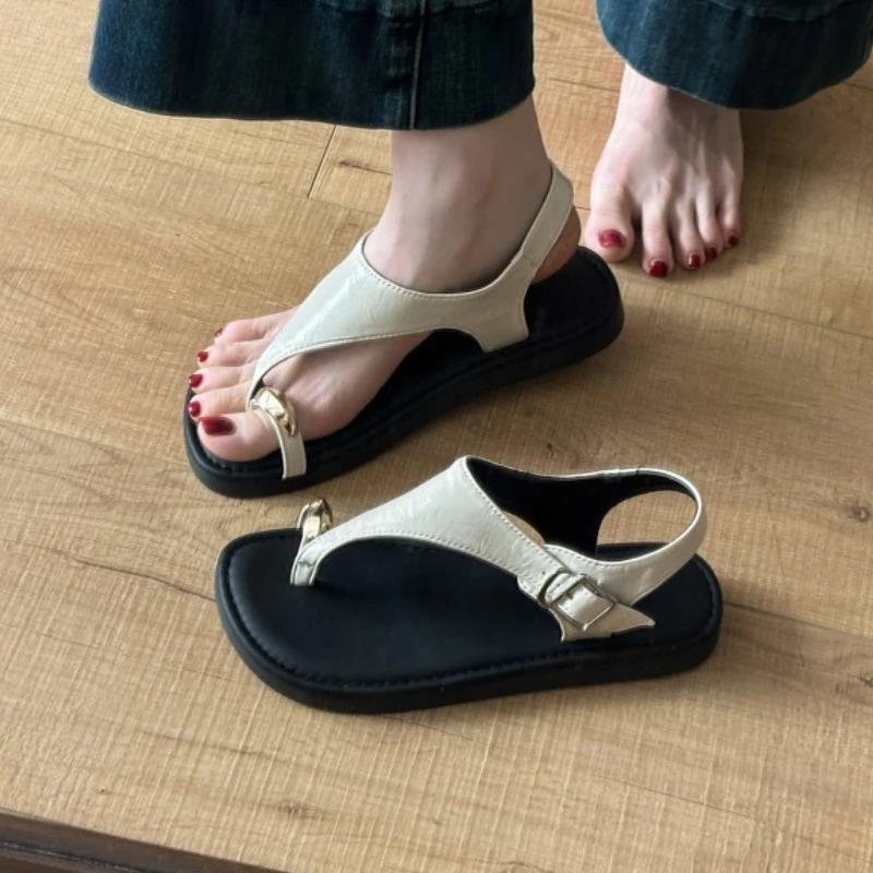 Fashion Women Sandas Flats Clip Toe Fashion Shoes Casual Summer Woman Slippers 2025 New Walking Slides Dress Classic Sandalias De Mujer
