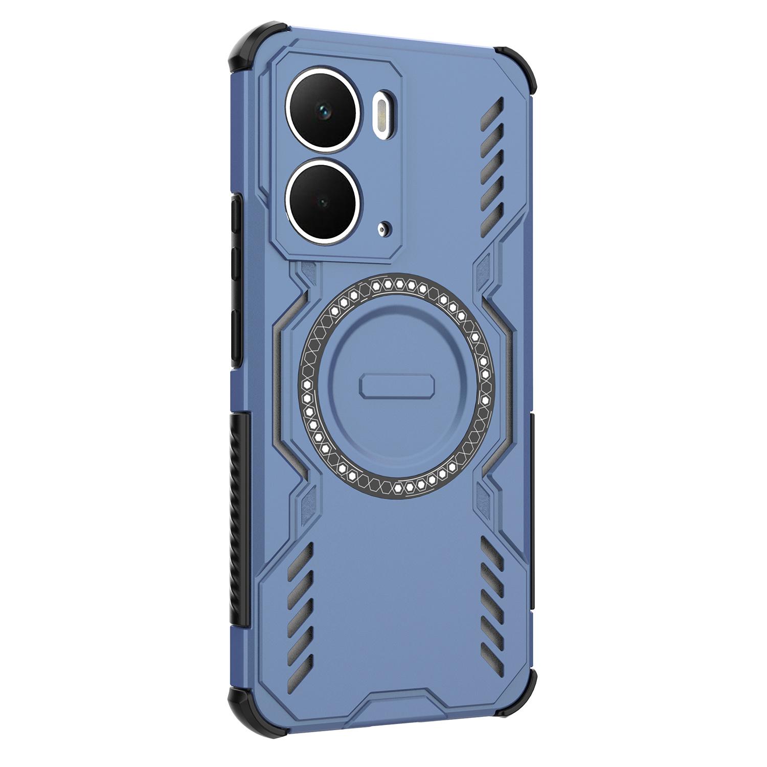 

Для Realme P3 5G/Neo7x 5G Магнітний чохол Батерфляй Армор Порожнистий Тепловідведення PC + TPU Чохол для телефону B
