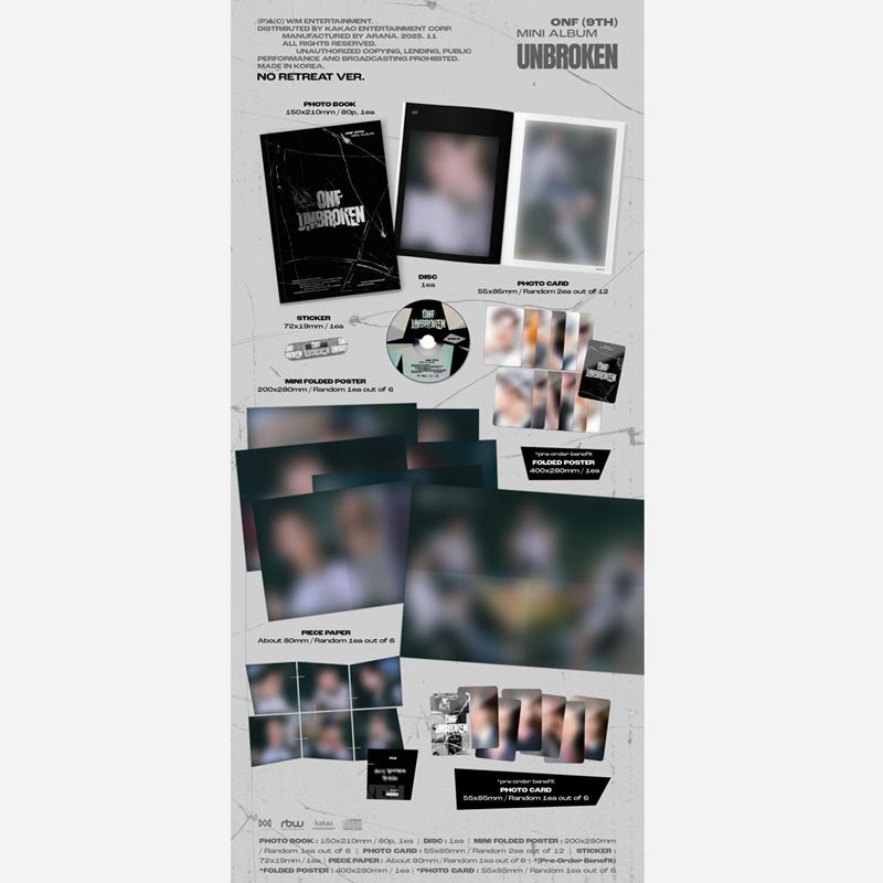 [Pre-order] ONF - 9th Mini Album [UNBROKEN] (Online Benefit)